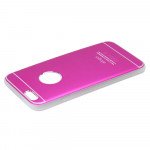 Wholesale iPhone 6s 6 Slim Aluminum Hybrid Case (Hot Pink)